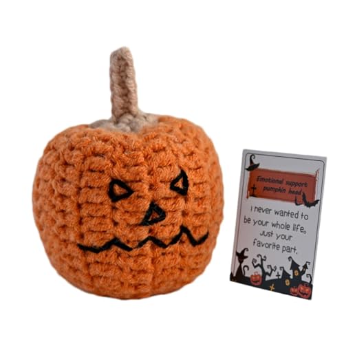 Gehäkeltes Kürbisspielzeug – Halloween-Häkelornamente – Künstliche Kürbisse, Rustikale Heimdekoration, Stoffspielzeug, Garn-Plüsch, Gehäkeltes Herbstspielzeug Für Schlafzimmer, Arbeitszi von Alwida