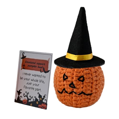 Gehäkeltes Kürbisspielzeug – Halloween-Häkelornamente – Künstliche Kürbisse, Rustikale Heimdekoration, Stoffspielzeug, Garn-Plüsch, Gehäkeltes Herbstspielzeug Für Schlafzimmer, Arbeitszi von Alwida