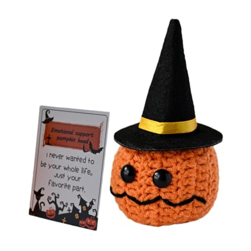 Gehäkeltes Kürbisspielzeug – Halloween-Häkelornamente – Künstliche Kürbisse, Rustikale Heimdekoration, Stoffspielzeug, Garn-Plüsch, Gehäkeltes Herbstspielzeug Für Schlafzimmer, Arbeitszi von Alwida