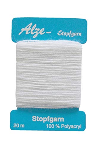 Stopfgarn Stopftwist Polyacryl 20m weiß (0000) von Alze