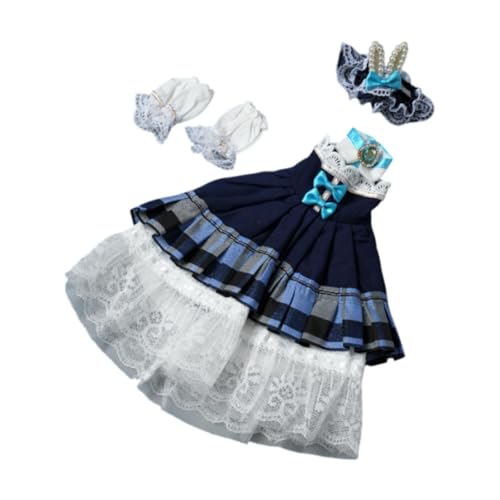 Amagogo 1/6 BJD Puppe Prinzessin Kleid Oufit Dress up DIY Kleidung für Kinder Party Kleid Cosplay für 11,81 Zoll Action Figur Puppe, Blau von Amagogo