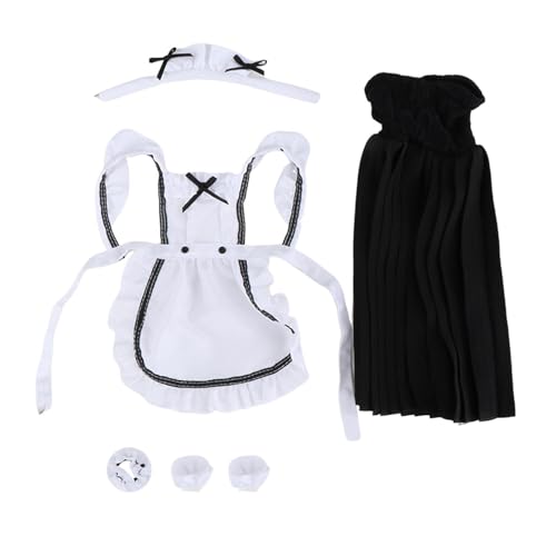 Amagogo 1/6 Maßstab Figur Puppe Dienstmädchen Kleid Set,Cosplay Stilvoll,Action Figur Kleidung für 12 Zoll BJD Puppe,Weibliche Figuren Dress up Body von Amagogo