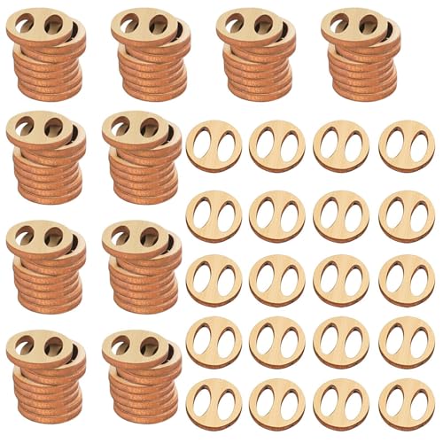 Amagogo 100pcs Holzhutknöpfe Hut gestrickt Knöpfe Nähwerkzeug DIY Keepers für Erwachsene Großmutter Freunde Frauen Frauen, Oval von Amagogo