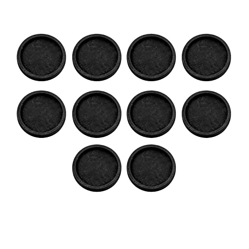 Amagogo 10Pcs Holz Brosche Basis Einstellungen Brosche Pin Trays Büroklammer Verschlüsse Pin Verdicken Runde Lünette Tablett für Backings DIY Broche Badge Zubehör, schwarz 30mm von Amagogo