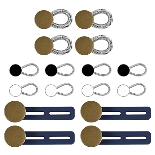 Amagogo 16Pcs Choker Button Extend Extension Clothing Supplies Accessories Extend Extend Extend Retractable Buttons Neck Extend for Pants, Shirts, Cuff von Amagogo