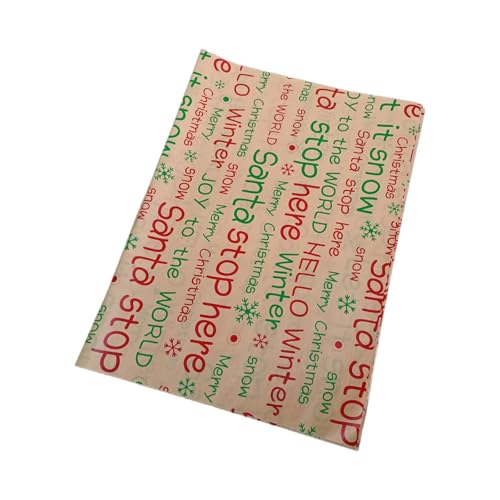 Amagogo 20 Stück Weihnachtsgeschenkpapier, Blätter, Verpackungsmaterial, wasserdichtes Perlglanzpapier, Geschenkbox-Geschenkpapier für Partys und Feiertage von Amagogo