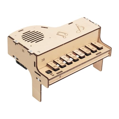 Amagogo 3D-Spieluhr-Klavier, Holzbausätze, Unterricht im Klassenzimmer, handgefertigtes Kunsthandwerk, elektronisches Klaviermodell aus Holz für Teenager, von Amagogo