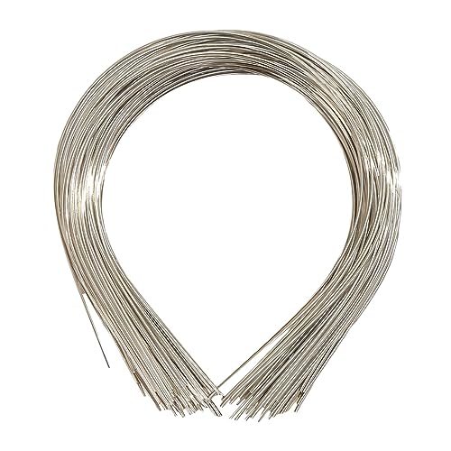 Amagogo 50 Stück Schlichte Metall-Stirnbänder zum Basteln, dünnes Draht-Haarband, glattes DIY-Bastelzubehör, handgefertigte leere Stirnbänder zum Basteln, Silber von Amagogo
