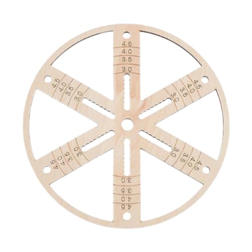 Amagogo Dochtzentrierwerkzeug, Zentriergeräte für Holzkerzendochte, praktisch, zum Basteln, runder Dochtstabilisatorhalter aus Holz, Diameter 5.91 Inch von Amagogo