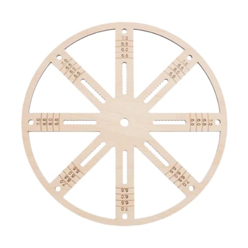 Amagogo Dochtzentrierwerkzeug, Zentriergeräte für Holzkerzendochte, praktisch, zum Basteln, runder Dochtstabilisatorhalter aus Holz, Diameter 8.66 Inch von Amagogo