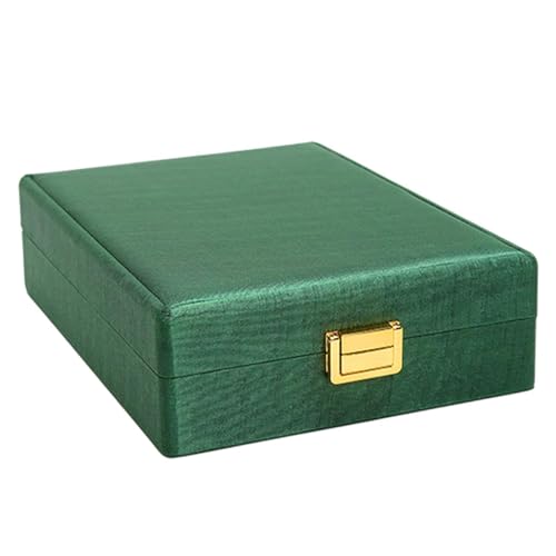 Amagogo Halsketten-Anhänger-Box, Schmuck-Organizer, Schmuckaufbewahrung, Organizer, trendiges Schreibtisch-Schmuckkästchen, Schmuckschatulle für, GrÜn von Amagogo