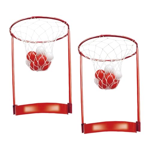 Amagogo Head Hoop Basketball, verstellbares Korbnetz-Stirnband mit Bällen, Hand-Auge-Koordination, Karnevalsspiele, Partyspiel für Kinder, 2 Körbe von Amagogo