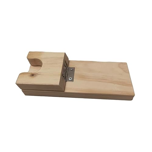 Amagogo Heißkleberhalter Heißkleber Maschine Ständer Holzsockel Universal Tischplatte Heißkleber Unterstützung Ständer Heißkleber Ständer für Haushaltszubehör, 22 cm x 9,5 cm von Amagogo