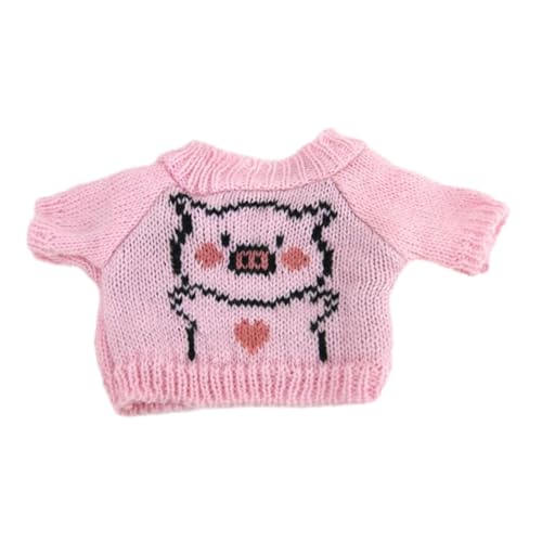 Amagogo Lockerer Pullover für Puppen, Puppenkleidung, Fantasie-Kleidung, Foto-Requisiten, zum Selbermachen, verkleiden Sie Ihre Puppen für 7,87-Zoll-Puppen, Rosa Schwein von Amagogo