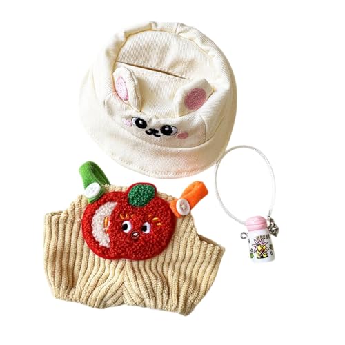 Amagogo Mini-Puppen Hosen Kleidung Set, Mädchen Puppen Kleidung, Puppen Accessoires Kleidung Zubehör Kleidung Zubehör, Puppe Outifits für Anhänger Puppe, Obstflaschen-Set von Amagogo