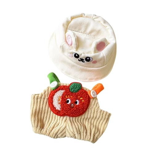 Amagogo Mini-Puppen Hosen Kleidung Set, Mädchen Puppen Kleidung, Puppen Accessoires Kleidung Zubehör Kleidung Zubehör, Puppe Outifits für Anhänger Puppe, Obsthut-Set von Amagogo