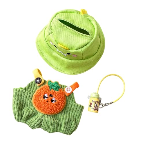 Amagogo Mini-Puppen Hosen Kleidung Set, Mädchen Puppen Kleidung, Puppen Accessoires Kleidung Zubehör Kleidung Zubehör, Puppe Outifits für Anhänger Puppe, Orangefarbenes Flaschenset von Amagogo