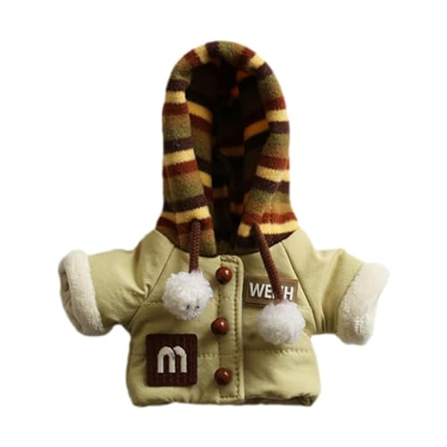 Amagogo Mini-Puppenkleidung, Kostüm, Puppenzubehör, Kleidung, Kleidung, Warmer Wintermantel für Puppen, als Anhänger, Puppengeschenk für kleine Mädchen von Amagogo