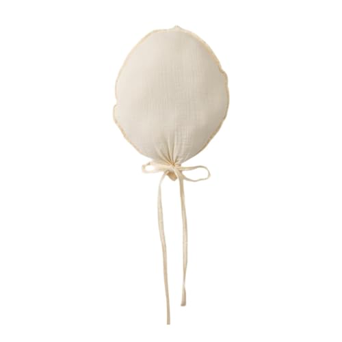 Amagogo Minimalistische Stoffballon-Dekoration, Kinderzimmer-Wanddekoration, einfach aufzuhängen, leichtes Ornament, 3D-Wandbehang, Beige von Amagogo