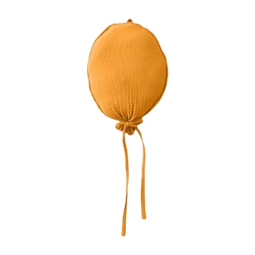 Amagogo Minimalistische Stoffballon-Dekoration, Kinderzimmer-Wanddekoration, einfach aufzuhängen, leichtes Ornament, 3D-Wandbehang, Gelb von Amagogo