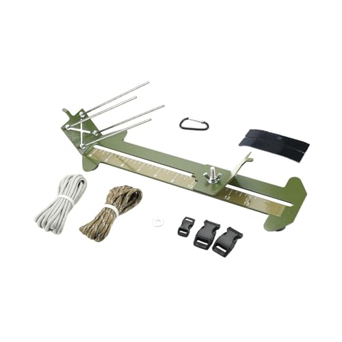Amagogo Paracord-Armband-Jig-Kit, Paracord-Jig-Kit, verstellbares Paracord-Jig-Herstellungsset für Männer und Frauen, Weben, DIY-Bastelmaschine zum Wandern, Grün von Amagogo