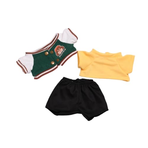 Amagogo Plüsch Puppe Kleidung Kuscheltiere Zubehör Komfortable Cartoon Baseball Uniform, 3-teiliges Set von Amagogo