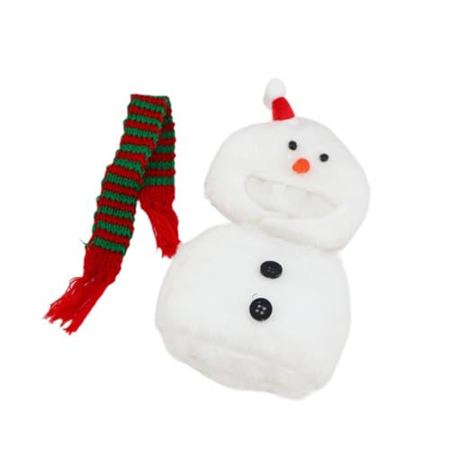 Amagogo Plüschfigur Schneemann Kostüm Kleidung Mode DIY Cosplay Machen Sie Ihre eigenen Puppen Ankleiden für praktische Koordination 17cm, mit Schal von Amagogo