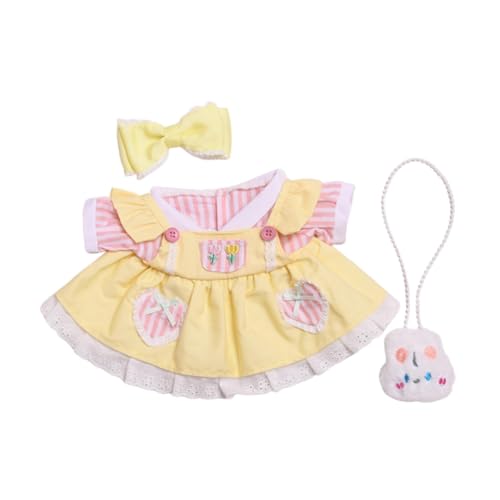Amagogo Puppen-Prinzessinnen-Kleid-Outfits, ACCS-Mädchenpuppenkostüm, Miniatur-Kleidung für 38 cm große Puppen, Mädchenpuppen-Anzieh-Geburtstagsgeschenke von Amagogo