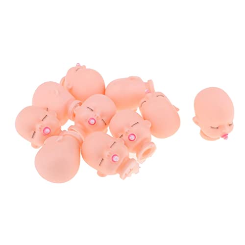 Amagogo Puppenkopf Babypuppenkopf Babypuppenkopf DIY Schlüsselanhänger für Ricca Dolls 10er Pack von Amagogo