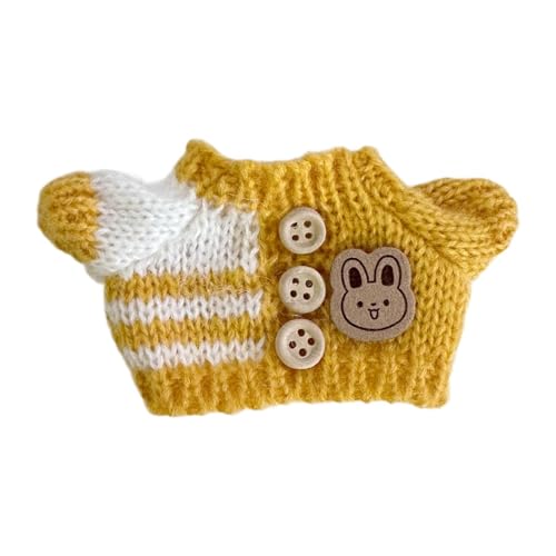 Amagogo Puppenpullover, ausgestopfter Puppenpullover, für Kinder, FotoRequisiten, Kleidung, Machen Sie Ihre eigene Puppe, Puppenkleidung für 5,91, Gelb von Amagogo