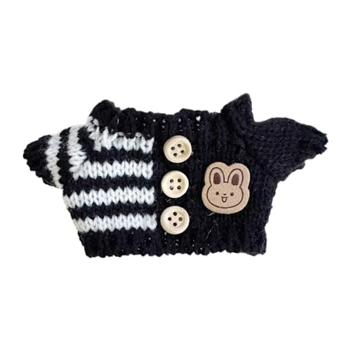 Amagogo Puppenpullover, ausgestopfter Puppenpullover, für Kinder, FotoRequisiten, Kleidung, Machen Sie Ihre eigene Puppe, Puppenkleidung für 5,91, Schwarz von Amagogo