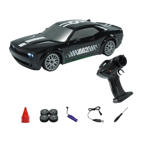 Amagogo RC-Autos, Spielzeug für Kinder, Geschenke, 4WD-Spielzeug, Kontrollfahrzeug, Auto, Sammlerstück, Spielset, Kinderspielzeug für Kinder, Jungen, Schwarz von Amagogo