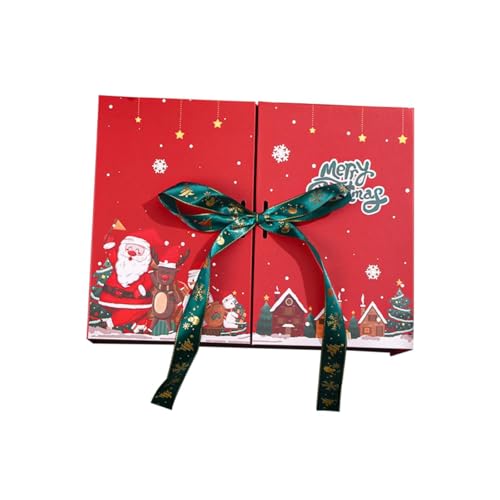 Amagogo Verpackungsbox Weihnachtsgeschenkbox Organizer Stapelbare Andenkenboxen Geschenkpapier Verpackung Weihnachtsdekoration Ornamente, Groß von Amagogo