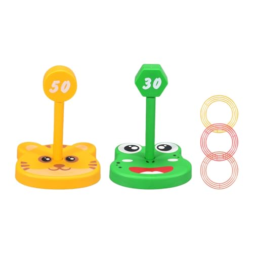 Amagogo Zwinge-Spiel, Puzzle-Spielzeug, Wurfringspiel, Wurfspiel für die ganze Familie, Ringwurfspiele, Interaktionsspielzeug für Weihnachten am Strand, Frosch und Tiger von Amagogo