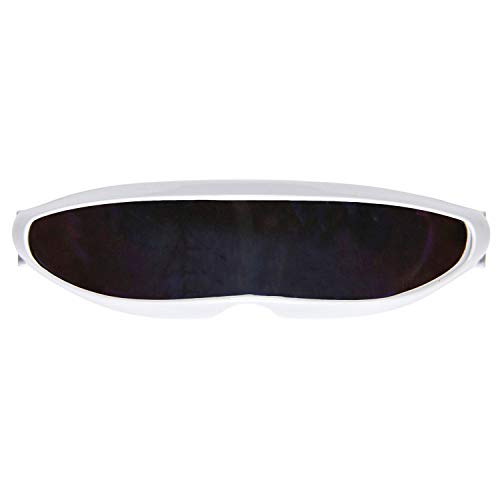 Amakando Originelle Alien Brille mit Visor/Weiß-Schwarz/Weltraum Funbrille/Genau richtig zu Fasching & Karneval von Amakando