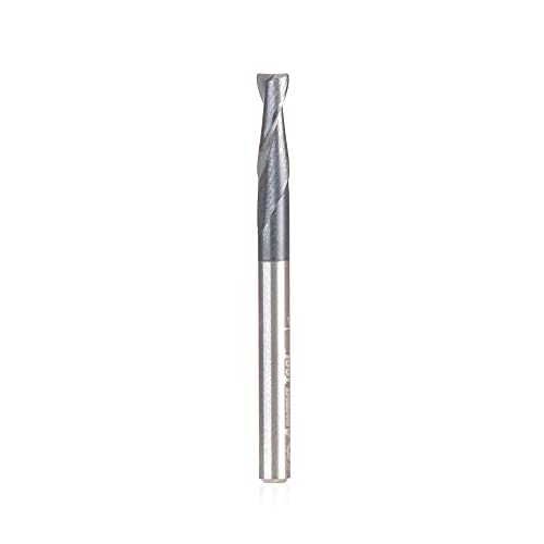 Amana Tool 51674 SC Spirale für Stahl, Edelstahl & NE-Metall mit AlTiN Beschichtung, 2-schneidig x 1/8 D x 3/8 CH x 1/8 SHK x 1-1/2 Zoll lang Up-Cut Router Bit/Schaftfräser von Amana Tool