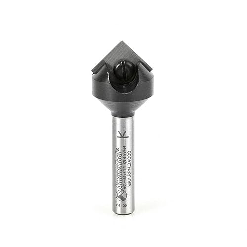 Amana Tool - RC-45711 In-Tech-Einsatz Hartmetall V-Nut 90 Grad x 11/16 Durchmesser x 21/64 x 1/4 Zoll Inc von Amana Tool