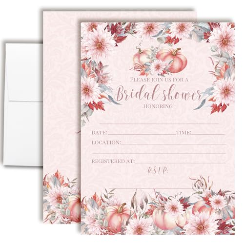 AmandaCreation Einladungskarten für Brautparty, Blumenmuster, 12,7 x 17,8 cm, mit Umschlägen AmandaCreation Einladungskarten für Brautparty, Blumenmuster, 12,7 x 17,8 cm, mit Umschlägen von Amanda Creation