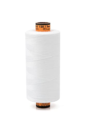 Amann Nähgarn - Stärke 120 - Nähmaschinengarn - 1000m - Universalgarn - 100% Polyester (Weiss) von Amann