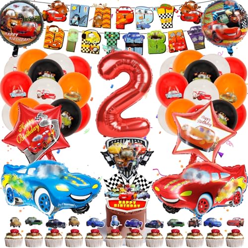 Geburtstag Dekoration Set, 42 Stück Kindergeburtstag Deko Geburtstag Luftballons Jungen Mädchen Happy Birthday Girlande Cake Topper Luftballon Girlande Geburtstagsdeko für Kindergeburtstag Party von Amazluck