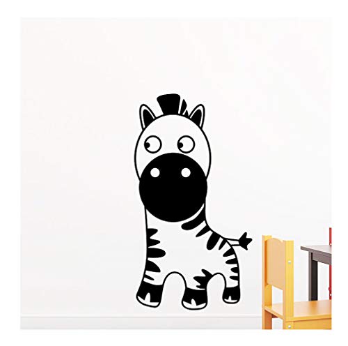 Ambiance-Live junges Zebra - 55 x 30 cm, Schwarz von Ambiance Sticker