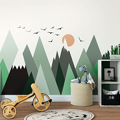 Ambiance Wandaufkleber für Kinder – Dekoration für Babyzimmer – selbstklebend Riesen Nebraska – 100 x 150 cm von Ambiance Sticker