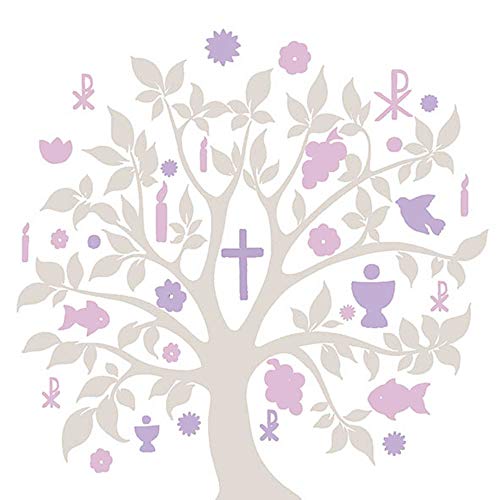 Ambiente Servietten Lunch / Party / ca. 33x33cm Communion Symbols Taupe - First Communion - Kommunion und Konfirmation von Ambiente