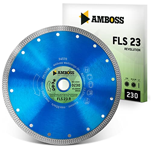 Amboss Diamant Trennscheibe FLS/FFS (Ø 230 mm x 2 x 22.2 mm, FLS 23R - Fein, dünn 10mm Diamant) von Amboss Werkzeuge