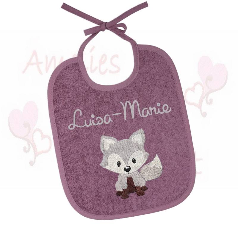 Lätzchen Mit Name Personalisiert Beere Geschenk Baby Geburt Taufe Babygeschenk Fuchs von AmeliesweltGeschenke