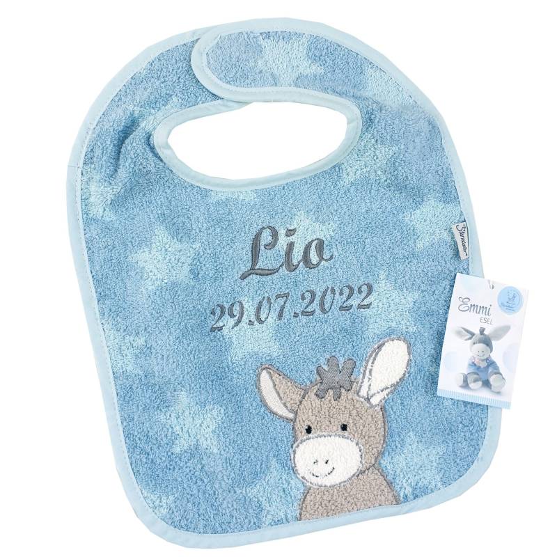 sterntaler - Lätzchen Esel Emmi Mit Namen Bestickt Individuelles Geschenk Geschenk Baby Zur Geburt Taufe von AmeliesweltGeschenke