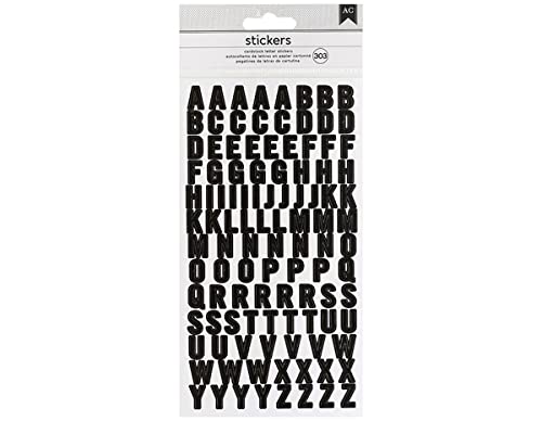 American Crafts 346650 Stickers Sticker, schwarz von American Crafts