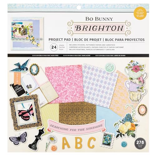 American Crafts BoBunny Brighton Project Pad 12"X12"-279 Pieces von American Crafts