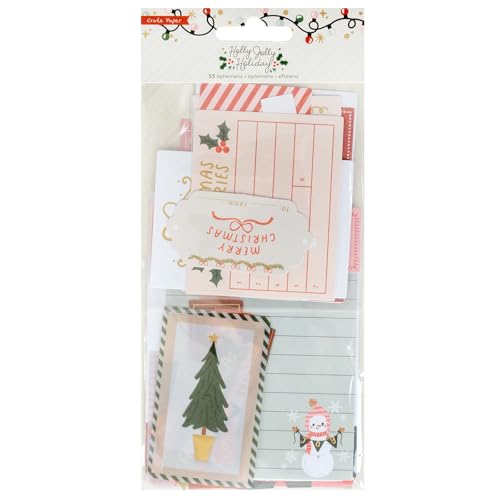 American Crafts Crate Paper Holly Jolly Ephemera-Journaling von American Crafts