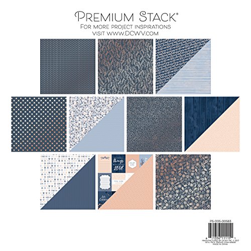 American Crafts DCWV doppelseitig Papier Stack, mehrfarbig, 29,21 x 31,75 x 1,01 cm, Mehrfarbig, 30.73 x 32.25 x 0.68 cm von American Crafts